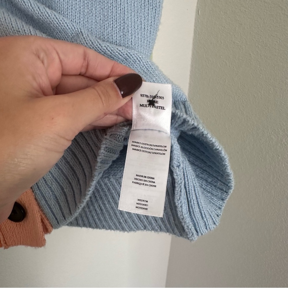 Rails Reese Pastel Colorblock Sweater Cardigan Bu… - image 7